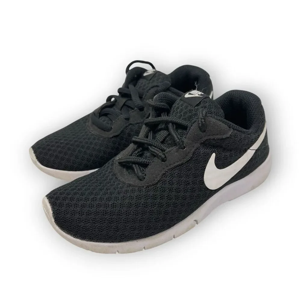 Nike Tanjun PS Black White Shoes Sneakers 818382-011 Youth Child Size 11C